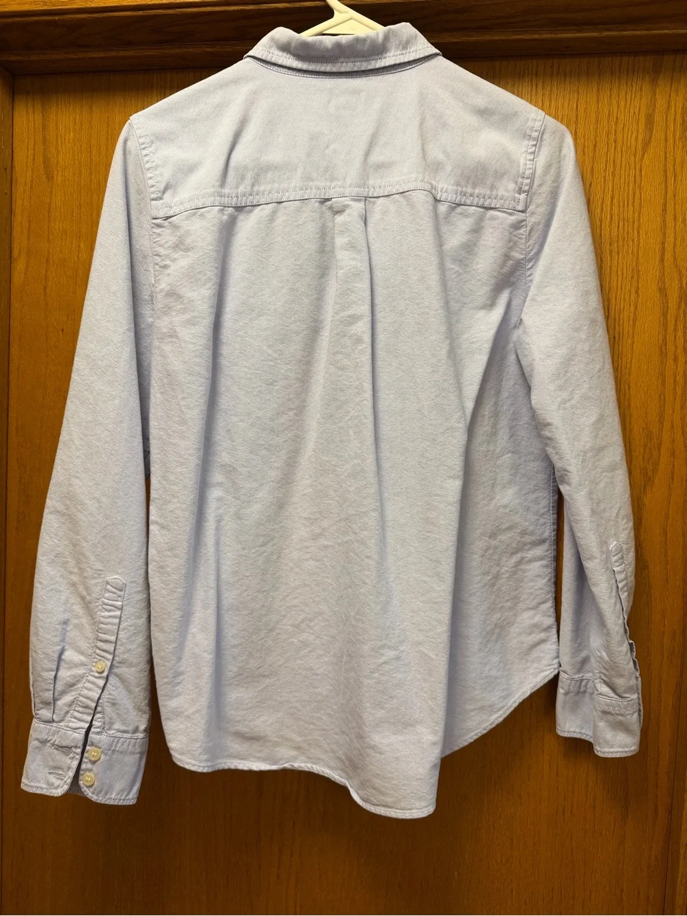 J. Crew Light Blue Oxford Shirt Jacket - Men's